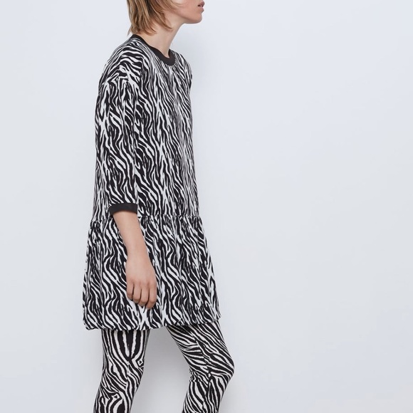 ZARA BNWT Animal Print Dress - Picture 3 of 6